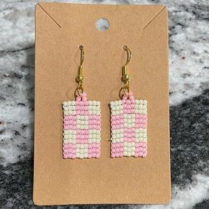 Handmade Checker earrings